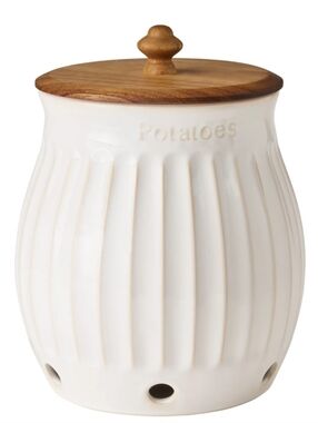 2026 New Pioneer Woman Colette Ceramic Potato Keeper with Vent Holes